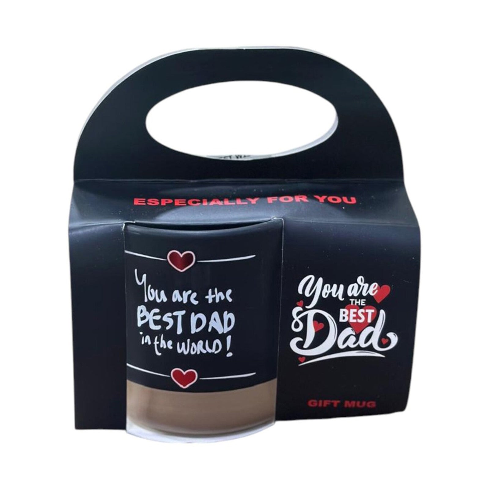 YW BEST DAD BLACK MUG 350ML
